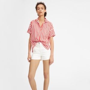 Everlane The Cotton Short-Sleeve Popover Shirt